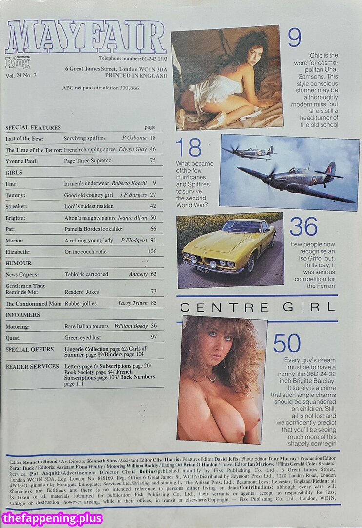 1980'S & Early 90'S Page 3 Girls / GlamourTeaJames / https: / mariawhittaker Photo OnlyFans Nu #331