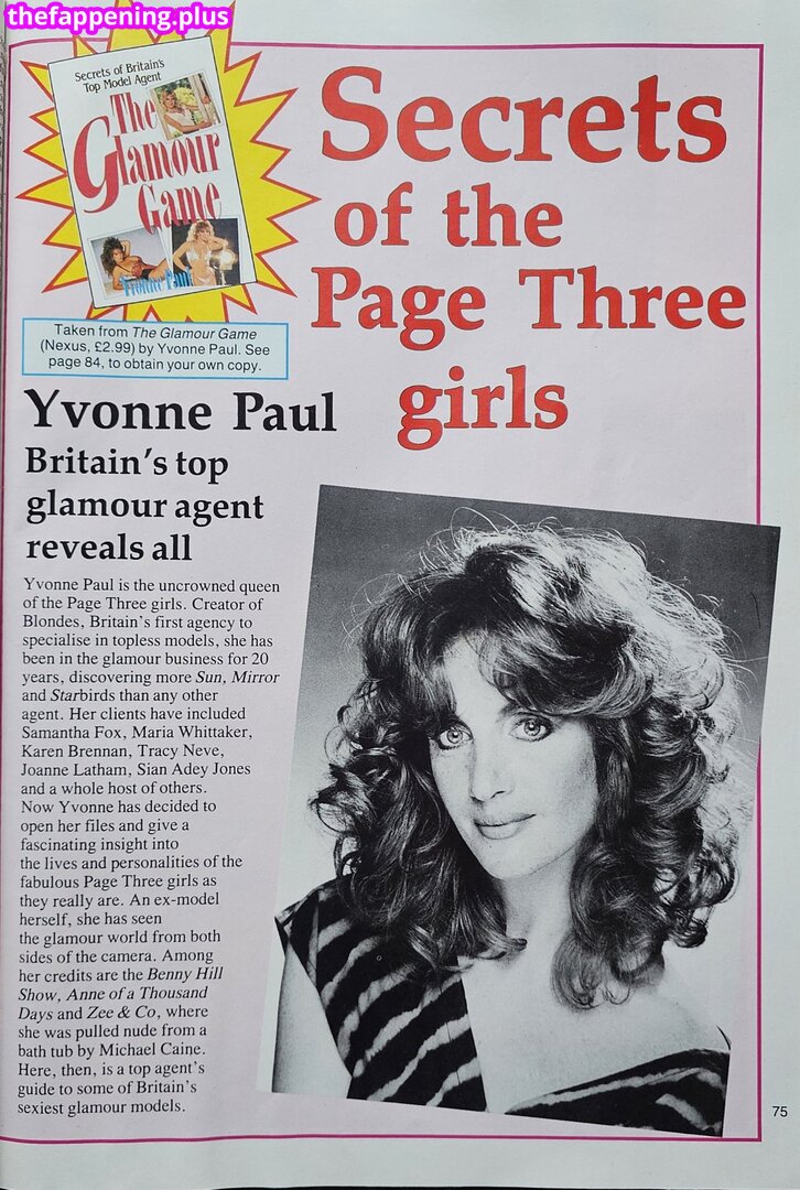 1980'S & Early 90'S Page 3 Girls / GlamourTeaJames / https: / mariawhittaker Photo OnlyFans Nu #343