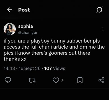 Full leaked Charli xcx private onlyfans photo