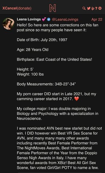 Full leaked Leana lovings private onlyfans photo