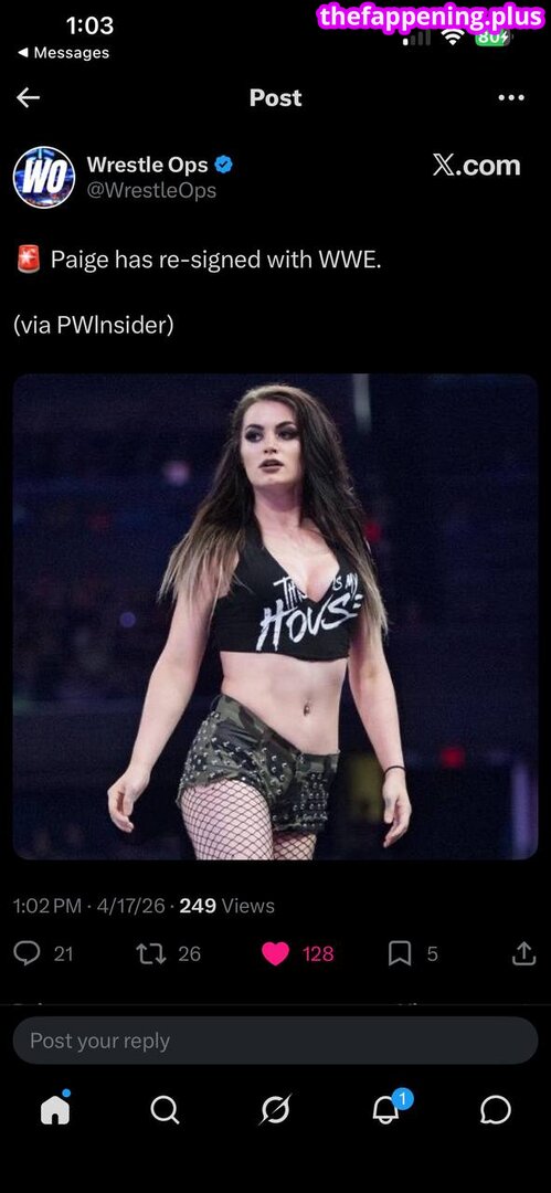 Saraya Bevis / WWE's Paige / realtonistorm / saraya Fotografie OnlyFans Dezbrăcată #4