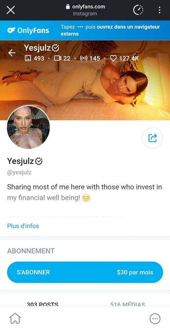 Full leaked Yesjulz private onlyfans photo
